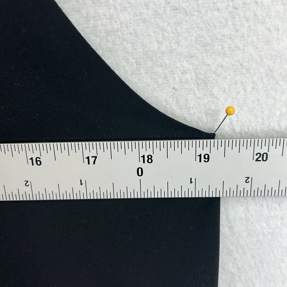 Loft Black Flowing Camisole Size Medium Racerback 100% Polyester Lined Like New - Picture 7 of 8